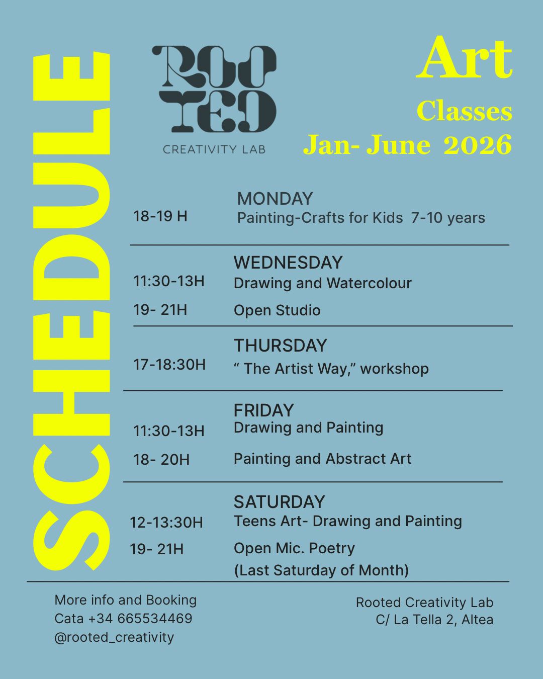 Schedule New English
